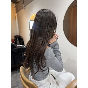 くすみブラウンカラー