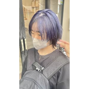 顔まわりレイヤー×透明感ショートウルフ