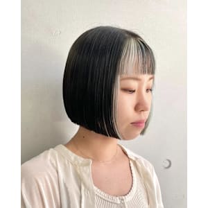 切りっぱなしボブ×ミニボブ×インナーカラー×横浜×20代 - FACE。石川町【フェイスイシカワチョウ】掲載中