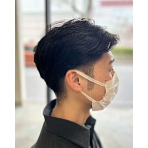 ツーブロックリバースショート