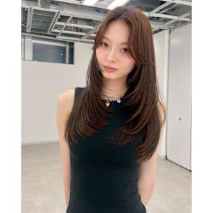 20代30代2wayバング韓国風アッシュブラウンオルチャン