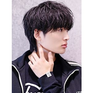 韓流ナチュラル束感マッシュウルフ