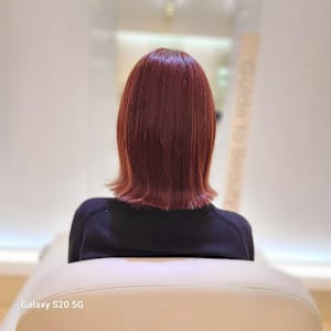 ピンクベージュでキュートさUP