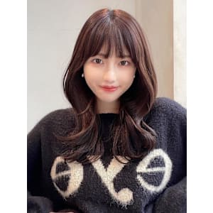暗髪×髪質改善で憧れのツヤ髪に♪ワンカールセミロング