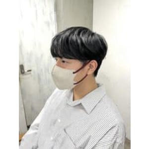 韓国風メンズマッシュ/韓国ヘア/簡単アイロンセット/池袋東口
