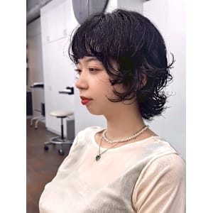 ボブパーマプードルパーマレディースパーマニュアンスパーマ奥東