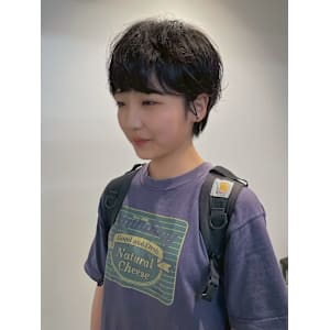 コンパクトマッシュショートボブニュアンスパーマパーマ横浜