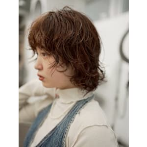 ボブパーマプードルパーマレディースパーマニュアンスパーマ奥東