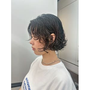 ボブパーマプードルパーマレディースパーマニュアンスパーマ奥東