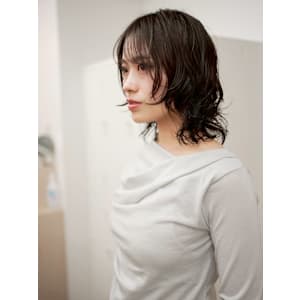 ボブパーマプードルパーマレディースパーマニュアンスパーマ奥東