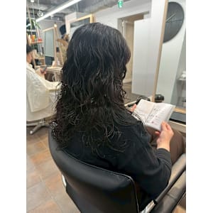 ボブパーマプードルパーマレディースパーマニュアンスパーマ奥東