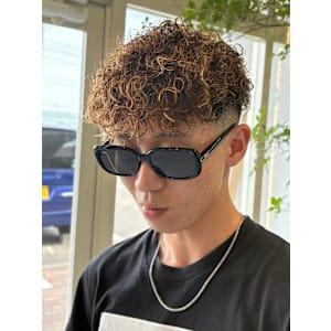 海外風スペインカール/ブラウンメッシュ/多賀城/利府/塩釜