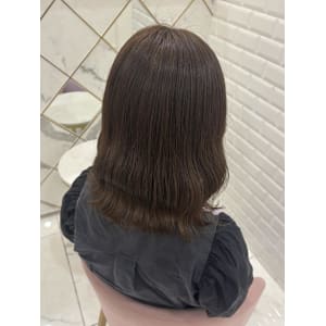 ブリーチなしオリーブグレージュ＊まゆ