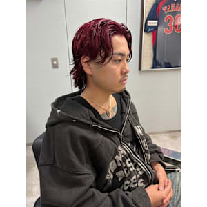 バーバーブリーチカラーレッドナチュラルハイトーンハイトーン/