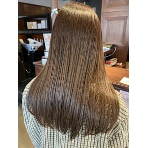 ロング/レイヤー/カーキグレージュ