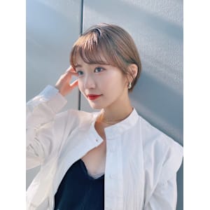 since 銀座 【シンス】×ベージュカラーショートスタイル