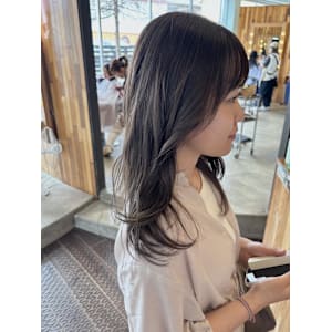 髪質改善ミルクティーカラー