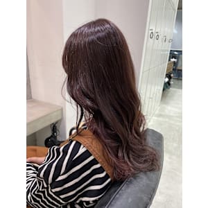 ピンクブラウンヘア