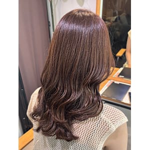 韓国風レイヤーカット/オリーブベージュ/オリーブカラー