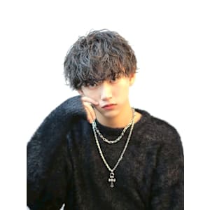 渋谷駅/学割U24/メンズサロン/フェザーパーマ