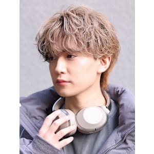 韓国スパイラルパーマニュアンスパーママッシュショート