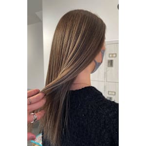 マロンベージュ×髪質改善カラー