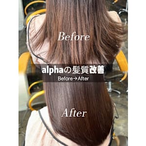 シルキーストレート＋酸熱カラートリートメント - alpha【アルファ】掲載中