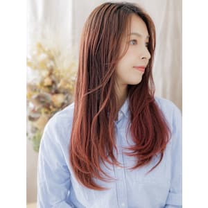 ツヤ感ワインレッドこなれエアストレート　フォックスカラー - COVER HAIR bliss【カバーヘア ブリス】上尾/上尾西口店【カバーヘアブリス アゲオ アゲオニシグチテン】掲載中