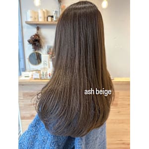 大串　ブリーチなしベージュ