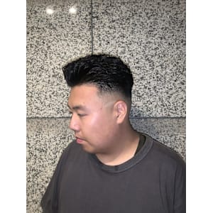 オールバックパーマ×スキンフェード - ヘアーモードキクチ 銀座店【ヘアーモードキクチ】掲載中