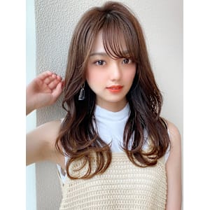 暗髪×髪質改善で憧れのツヤ髪に♪ワンカールセミロング