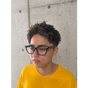 メンズショート×ハイライト