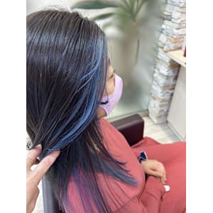 フェイスフレーミングカラーブルー