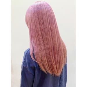 ペールピンク ダブルカラー ケアブリーチ セミロング - Beautissimo 川越【ビューティシモ カワゴエ】掲載中