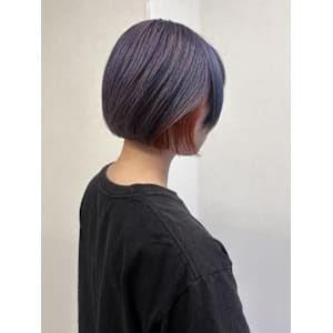 #ミニボブ×寒色暖色デザインカラー♪中央林間リア