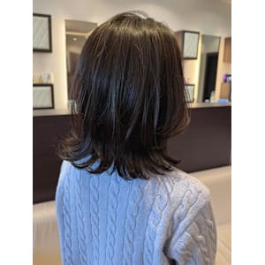 大人可愛いミディアムレイヤー