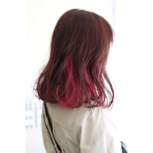 インナーカラー×ピンクパープル