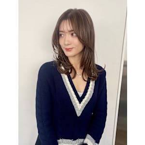 韓国レイヤーミディ×抜け感セミロング