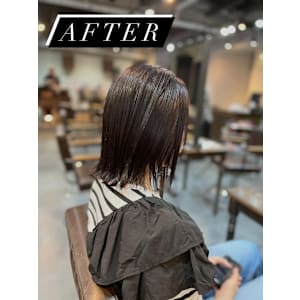 短くするのを迷ってイメチェンをお手伝いさせていただきました！