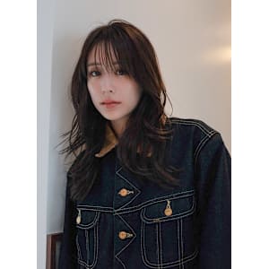 レイヤーカット/マロンベージュ／韓国ヘア