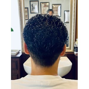 【50代 男性】ロンドンオールバックパーマ（大宮/バーバー）