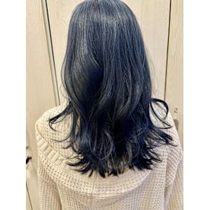 ケアブリーチ/ネイビーカラー/髪質改善 - latte atelier【ラテ アトリエ】掲載中