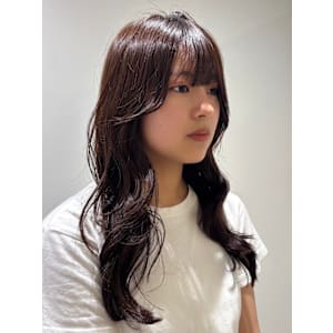 韓国風レイヤーカット/レイヤーカット/くびれ巻き