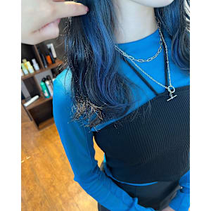 インナーカラー blue