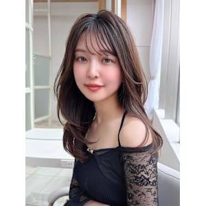 暗髪×髪質改善で憧れのツヤ髪に♪ワンカールセミロング