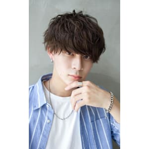 こなれマッシュ×ニュアンスパーマ/メンズ