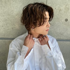 渋谷駅/学割U24/メンズサロン/フェザーパーマ