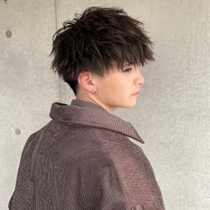 渋谷駅/学割U24/メンズサロン/フェザーパーマ - BLUCK Men's hair 渋谷【ブラック メンズヘア シブヤ】【ブラックメンズヘア シブヤ】掲載中