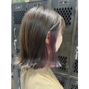 くびれヘア　イヤリングカラー　切りっぱなしボブ　 - ROW町田【ロウマチダ】掲載中