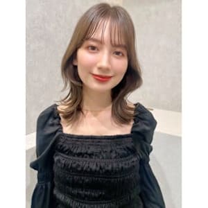 くびれヘア/シースルー/デザインカラー/二子玉川